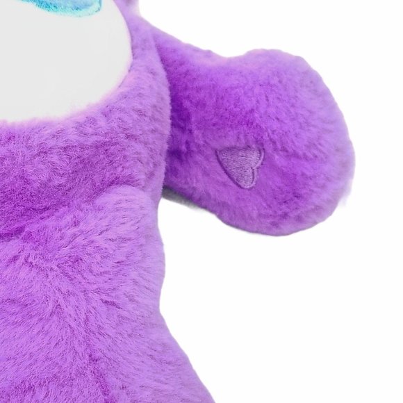 Care Bears Share Bear Plush Purple Violet Heart - Picture 7 of 11